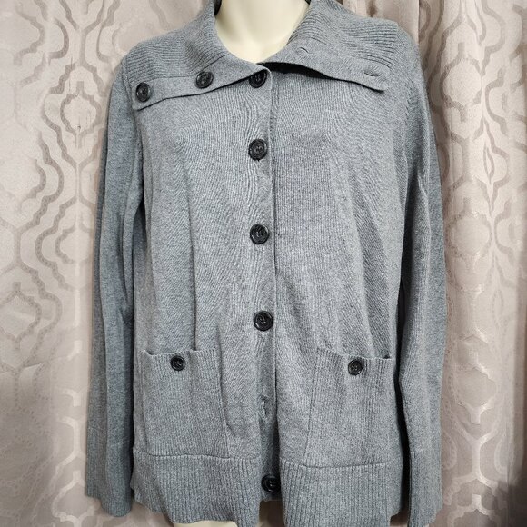 Jones New York Grey Cardigan Size Large - Picture 1 of 5